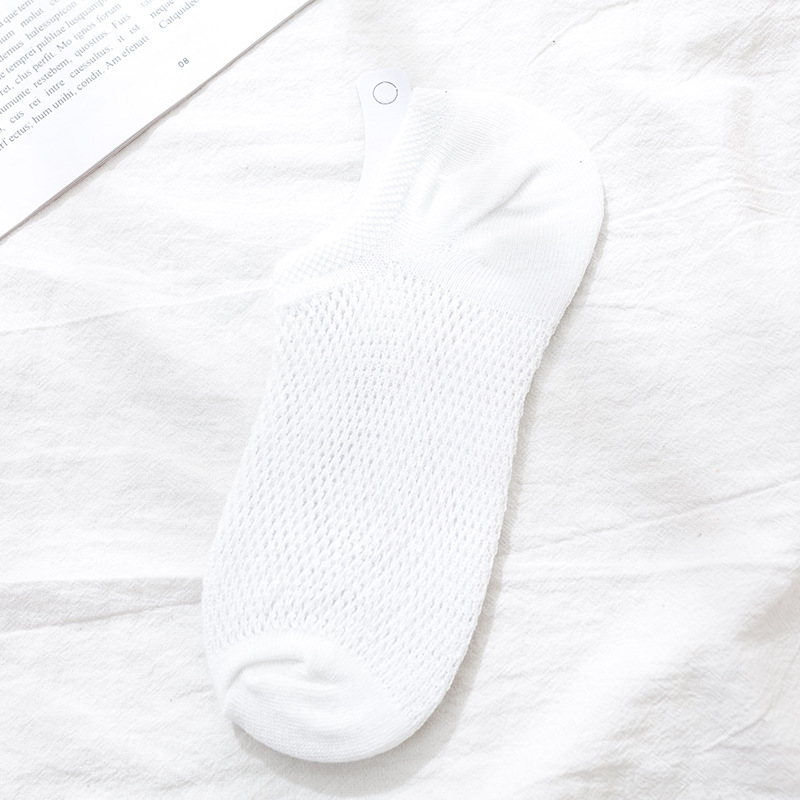 Ms. Boat Socks Shallow Mouth Cotton Socks Spring And Summer Thin Models Cotton Socks Deodorant Invisible Silicone Non-slip Mesh